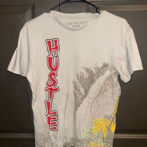 White Hustle Graphic Tee